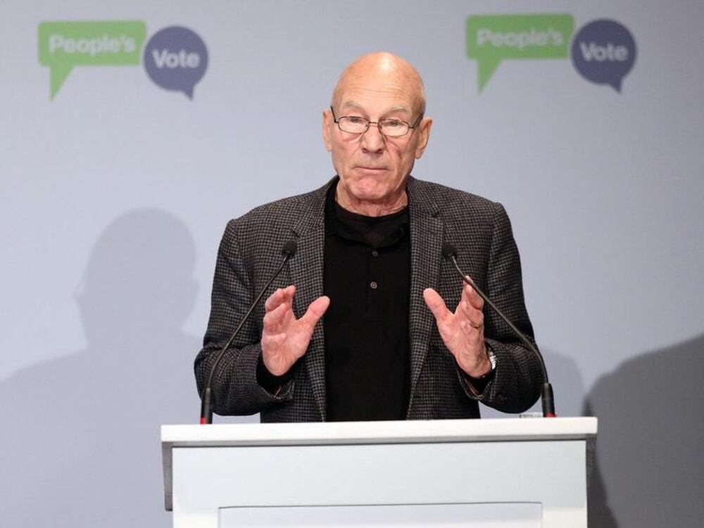 sir patrick stewart lends voice to demands for another