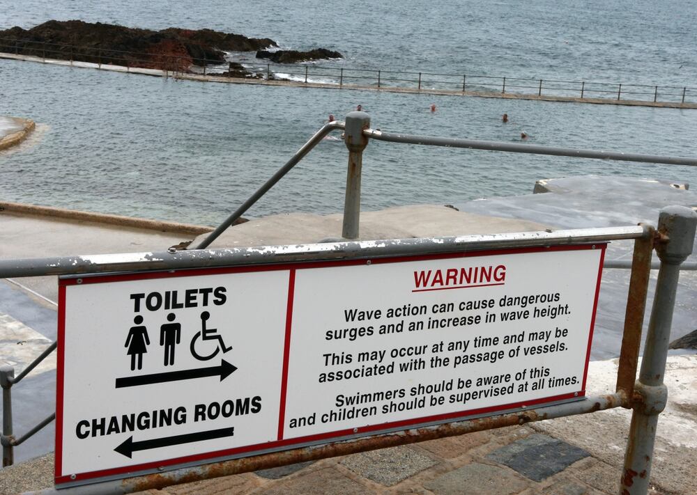 la vallette pools users urged to be cautious at high tide