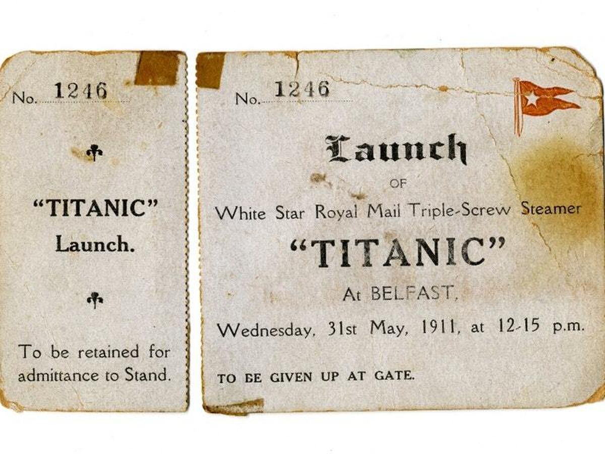 Ticket For Titanic Launch Could Fetch At Auction Guernsey Press