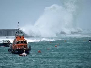 Alderney’s 1,430 metre breakwater protects Braye Harbour from the worst effects of storms. (Picture by David Nash)