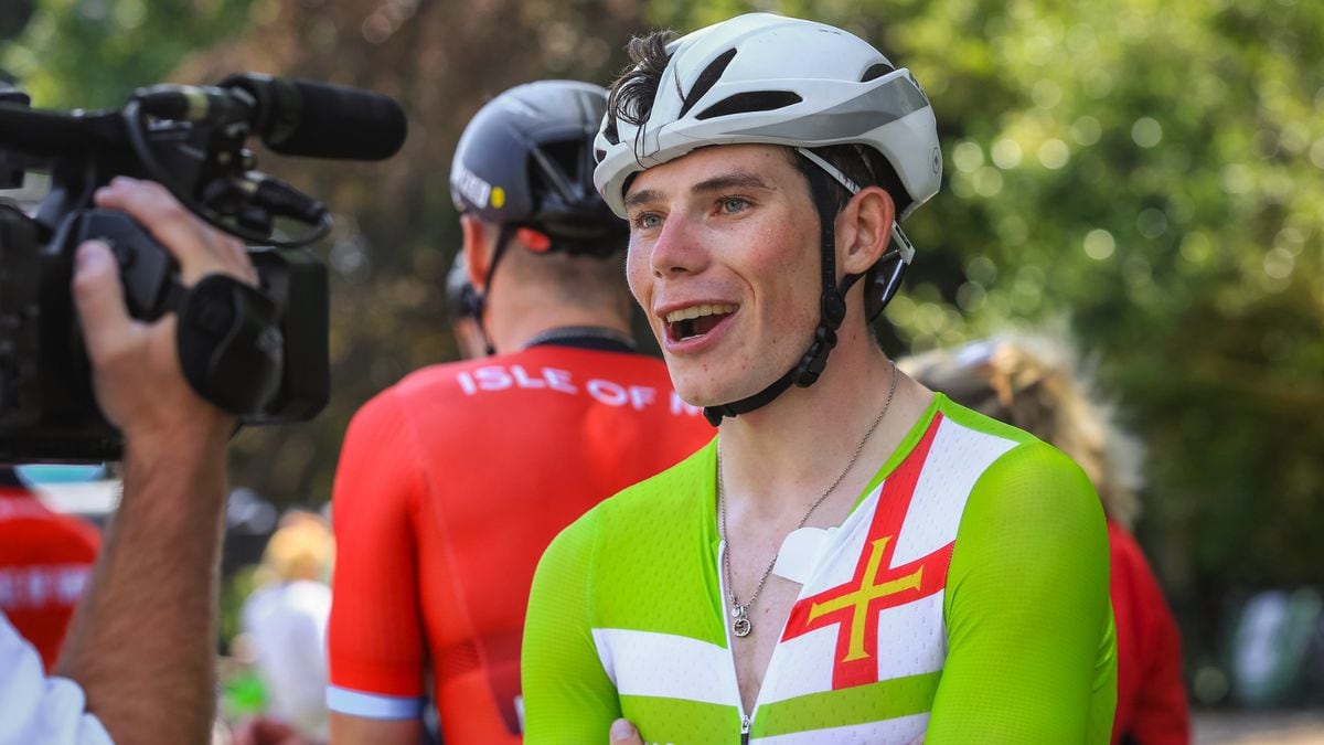Sam Culverwell, who starred at the Island Games earlier this summer, has secured a GB place for next month's Gravel World Championships. (Picture by Luke Le Prevost, 32542606)