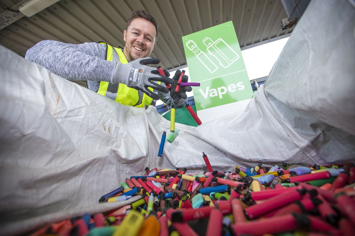 Ben Henry, waste prevention and recycling officer.  (Picture by Peter Frankland, 32132956)