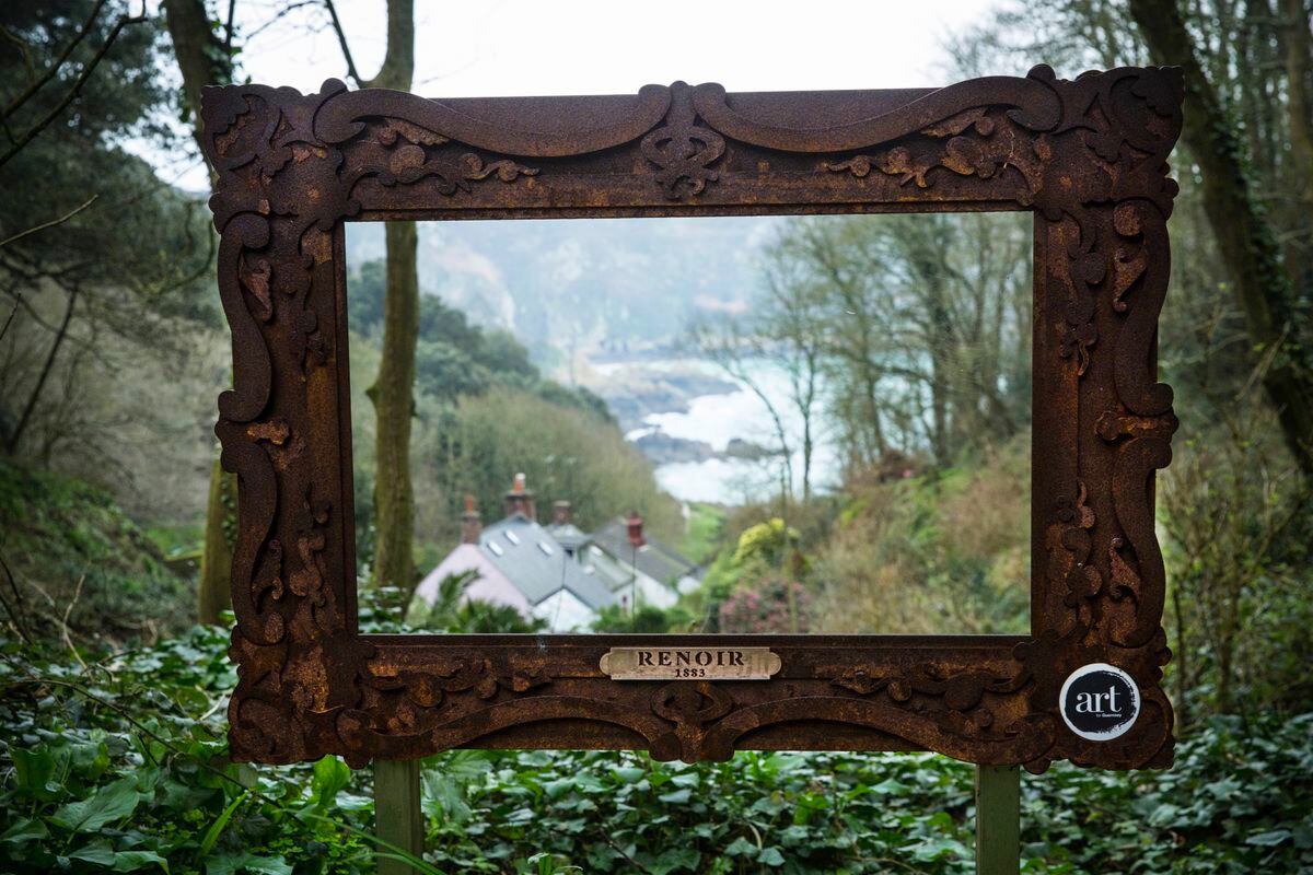 Retrospective planning applications have been put in for the five picture frames with notice boards that were erected for last year’s Renoir centenary walk and exhibition at Moulin Huet. (Picture by Adrian Miller, 27114941)