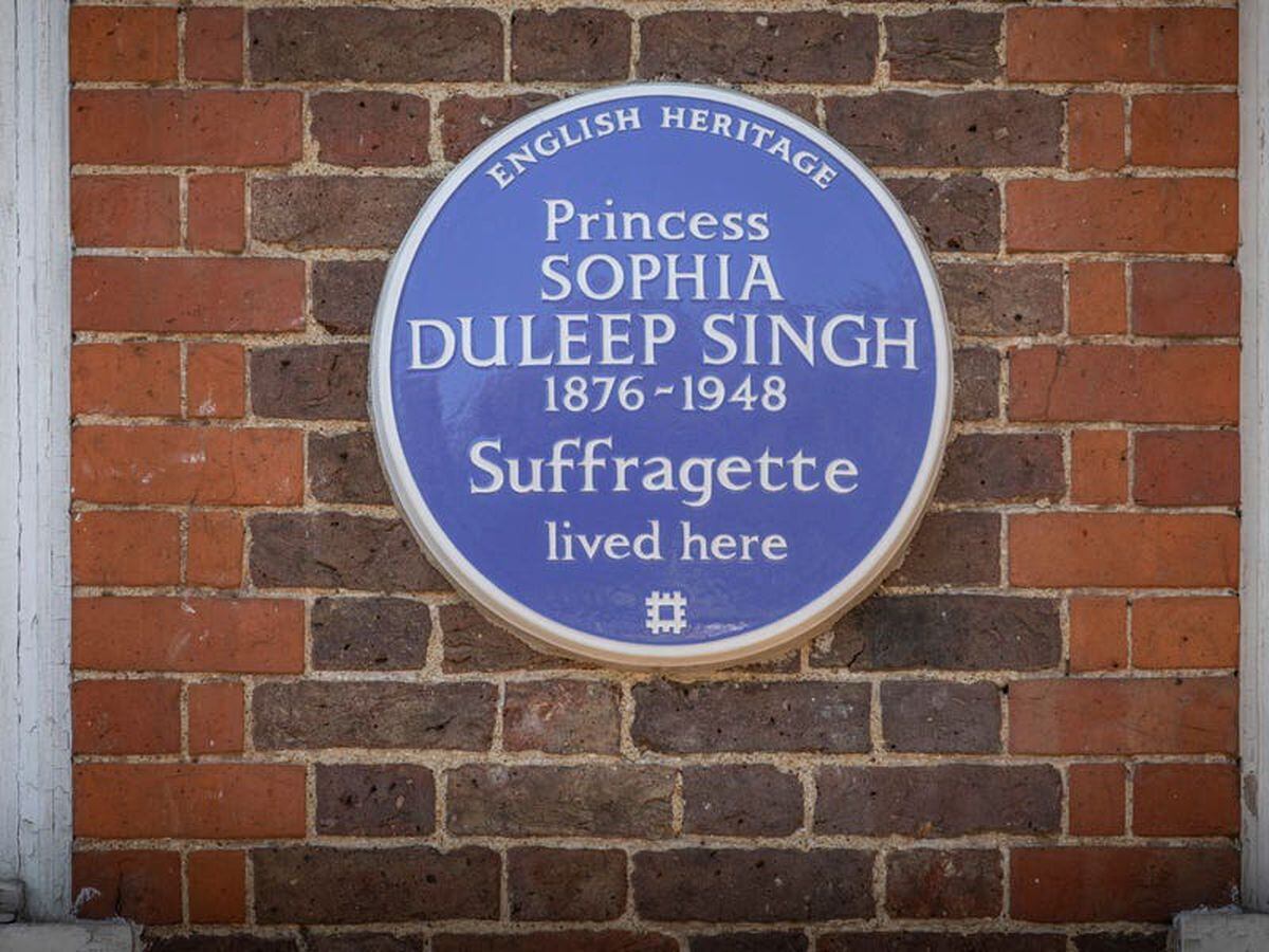 Suffragette Indian princess commemorated with plaque by English Heritage