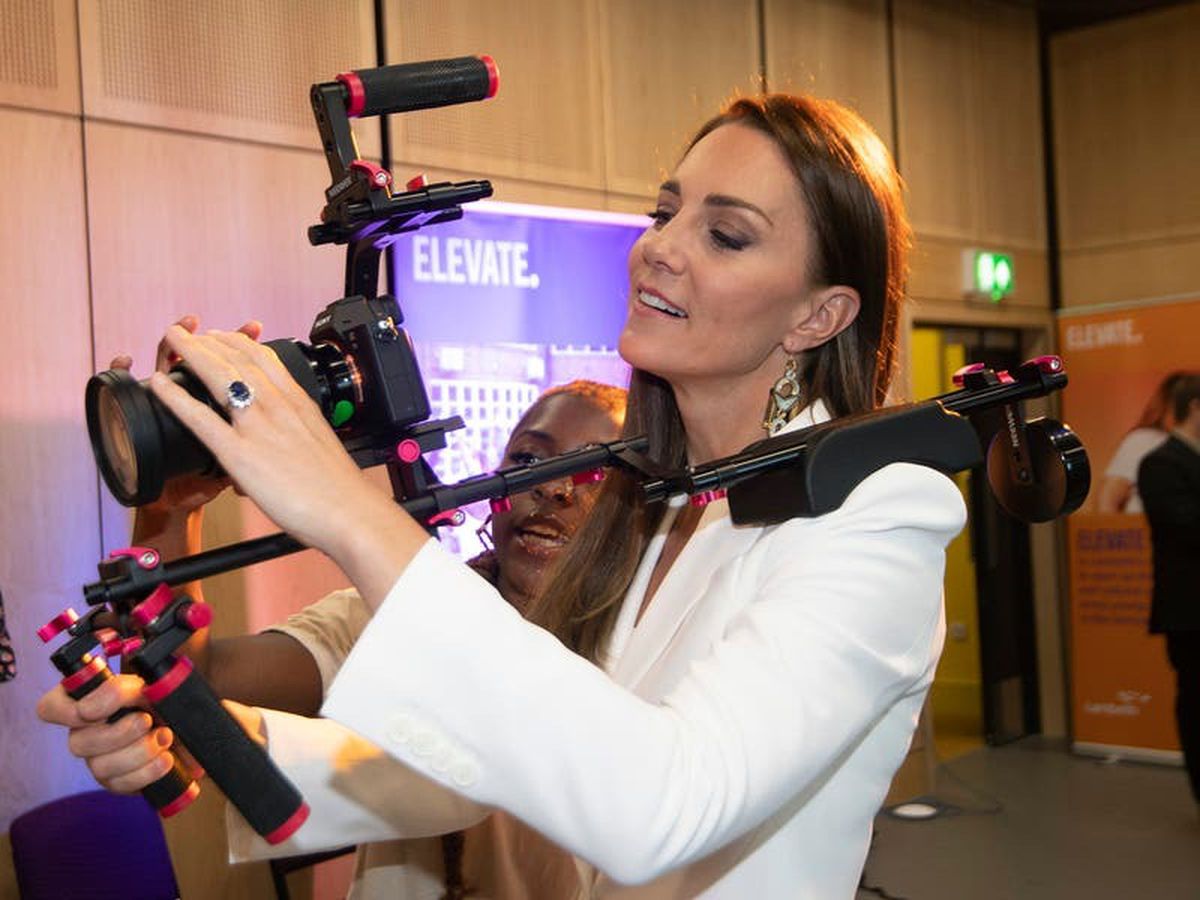 Kate takes a turn behind the camera as she visits creative projects
