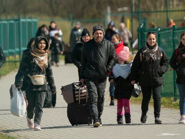 Refugees at the Ukrainian border (Picture by PA News)