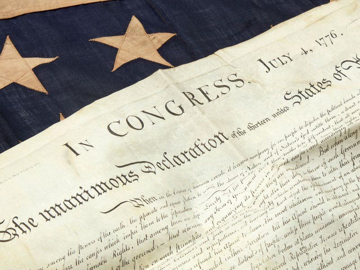 Copy of US Declaration of Independence found in attic sells for £3m ...