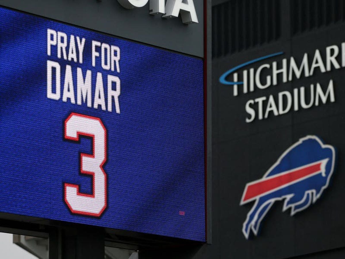 Love for Damar sign outside of the Bills Store at Highmark Stadium - 2022 Buffalo  Bills - Bills Fans