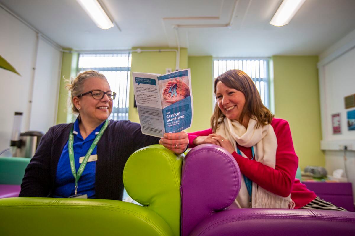 Orchard centre manager and sexual health nurse Laura Brouard, left, and strategy lead for screening Di Mathews. (Picture by Sophie Rabey, 31727708)
