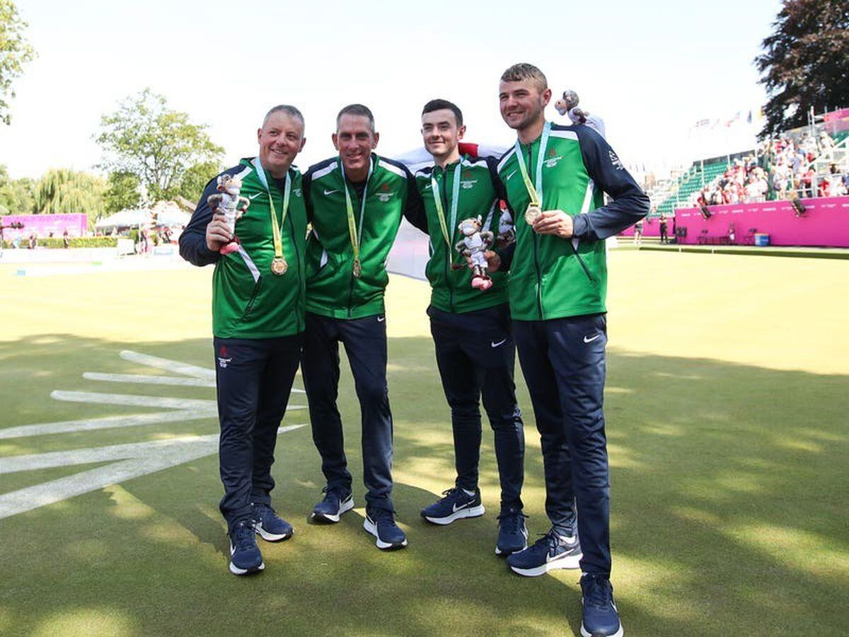 Northern Ireland clinch lawn bowls gold by thrashing India in men’s fours final