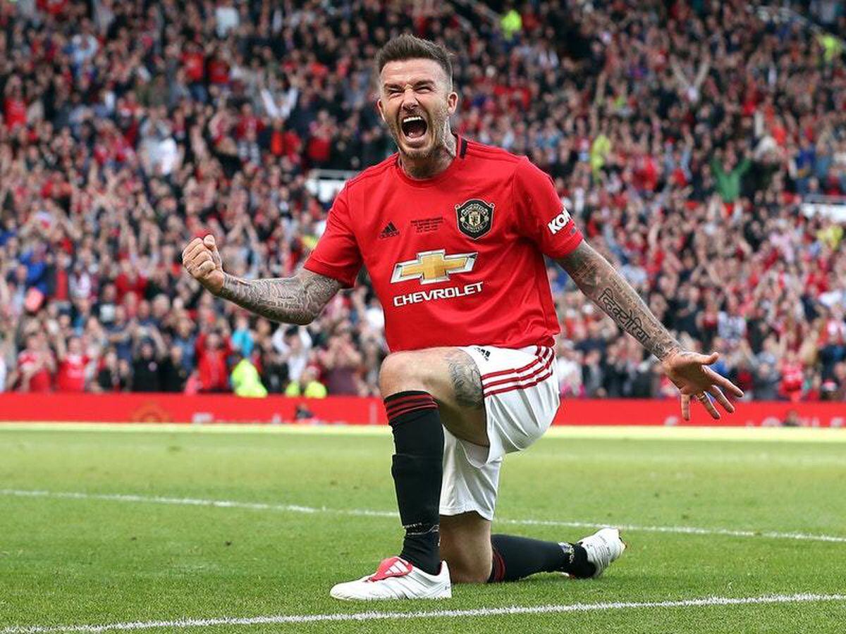 Can we please sign Becks again?' - Manchester United fans call on club to  re-sign David Beckham following impressive performance in Treble of '99  match