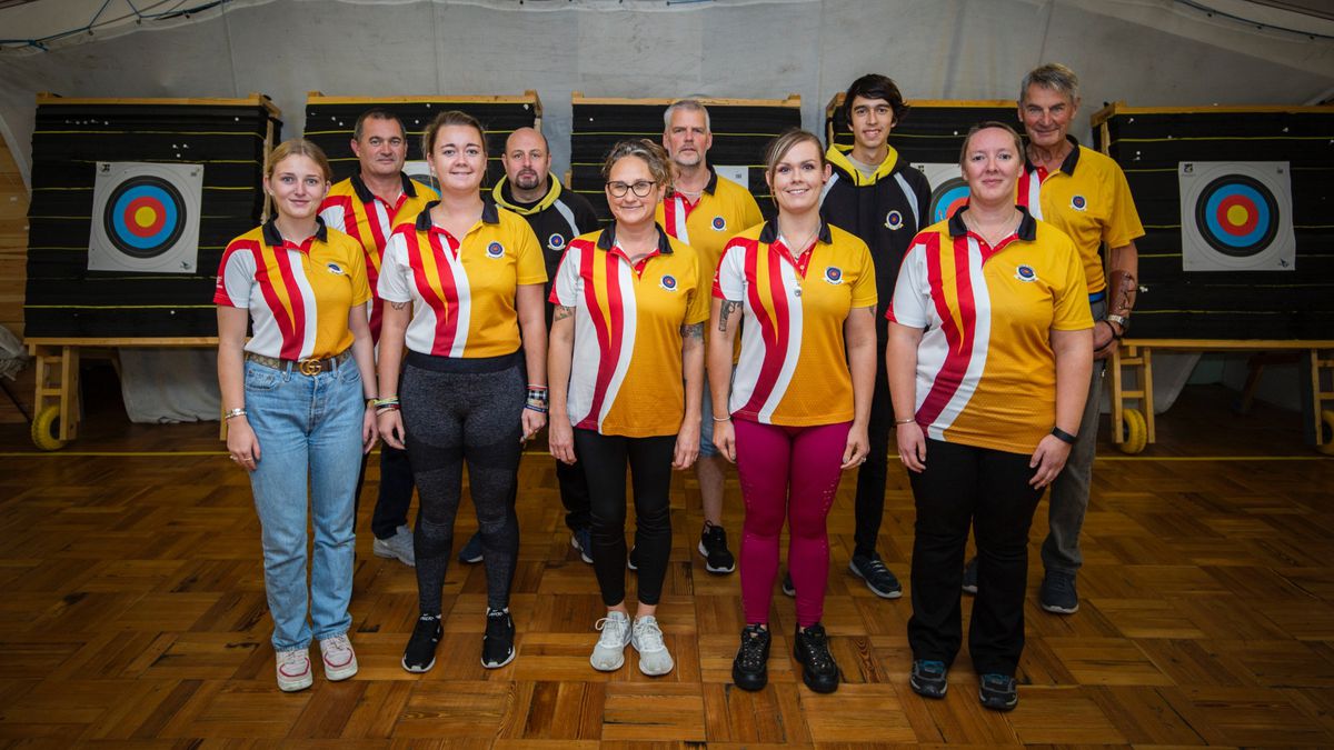 Some of the members of the archery team who will represent Guernsey in the Island Games. (Picture by Sophie Rabey, 31391511)