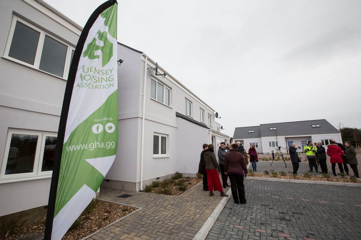 The Guernsey Housing Association celebrated the completion of its 1,000th property, at its latest development at Clos Carre, St Saviours, on 18 January. (Picture by Adrian Miller, 29208827)