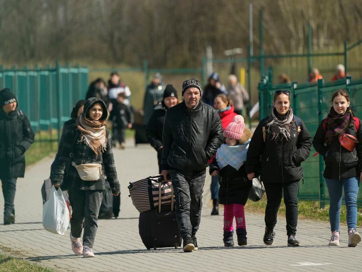 Refugees at the Ukrainian border (Picture by PA News)