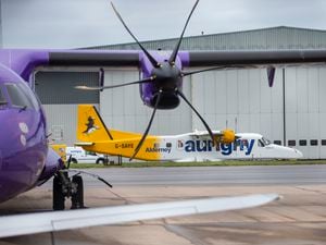 This Dornier has had its Aurigny livery removed and belongs to ZeroAvia in the UK and is being used to test hydrogen-electric powered flight.