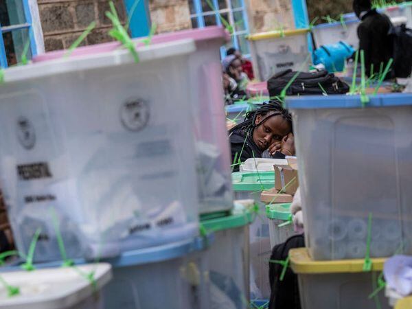 Scuffles at Kenya election count centre after presidential poll