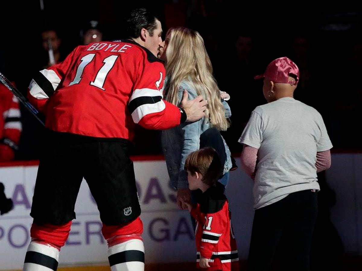 Brian Boyle of New Jersey Devils has hat trick on cancer awareness night -  ESPN