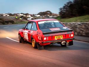 Pic supplied by Andrew Le Poidevin: 25-02-2022. The first evening stage of the 2022 Comprop Guernsey Rally was held at the Vaugrat. Ross Le Noa and Dominic Volante. (30546829)