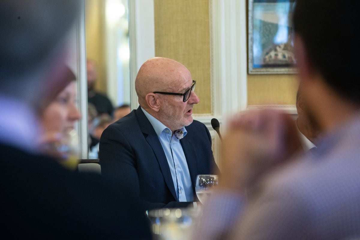 OSA chairman Nick Graham took part in a panel discussion on the recruitment crisis at the Chamber of Commerce lunch in October. (Picture by Peter Frankland, 30303371)