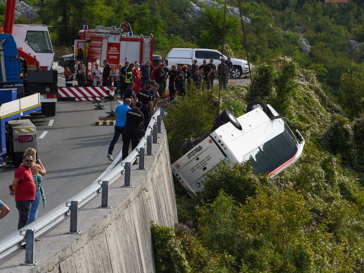 Briton killed as bus plunges into ravine in Montenegro