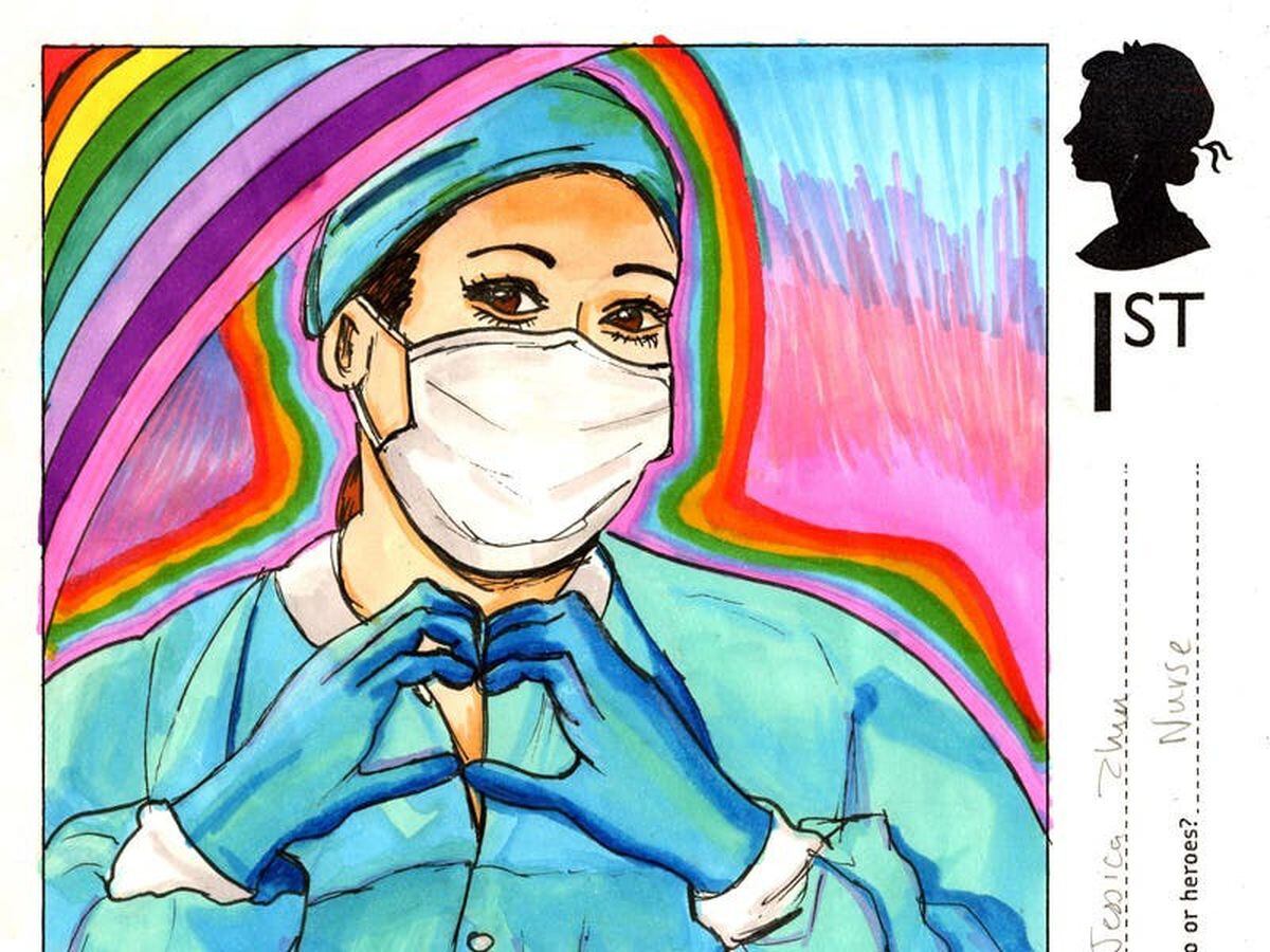 600,000 children submit entries to stamp design contest hailing pandemic heroes