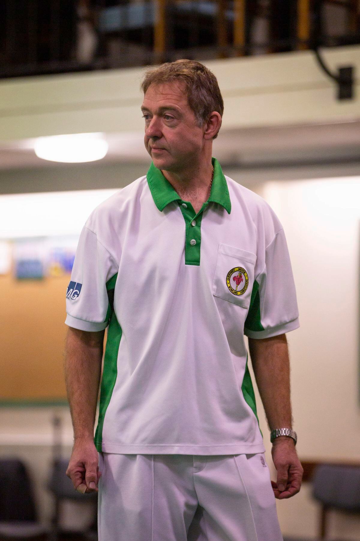 Steve Le Noury won the CI men’s singles title with a fine win over Alex Stewart. (Picture by Sophie Rabey, 30372457)