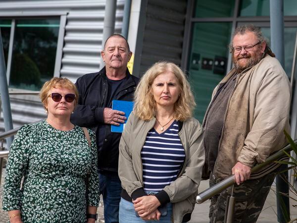The people behind Guernsey People Against GST have decided not to hold another protest march before the States debate later this month, but say they will make their presence felt. Left to right, Anne Le Cheminant, Chris Machon, Karen Jolly and Lance Vaudin. (Picture by Luke Le Prevost, 32588893)