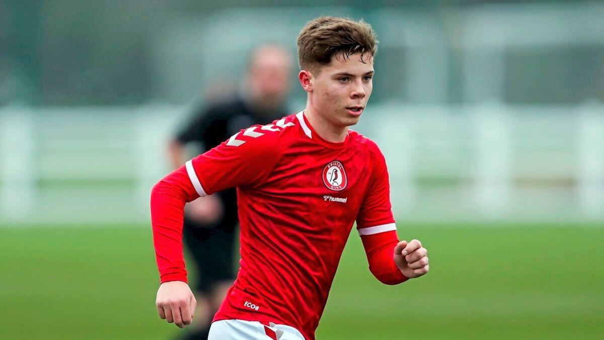 Ben Acey playing for Bristol City Under-23s against Charlton Athletic U23s. (Picture from Bristol City, 30431834)