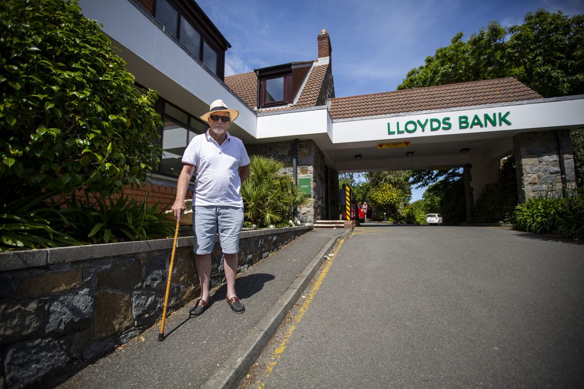 John Neale, 85, doesn’t expect Lloyds Bank to change its mind over the closure of its St Martin’s branch in December, but he is hoping others will support his campaign for it to do so. (Picture by Luke Le Prevost, 31004635)