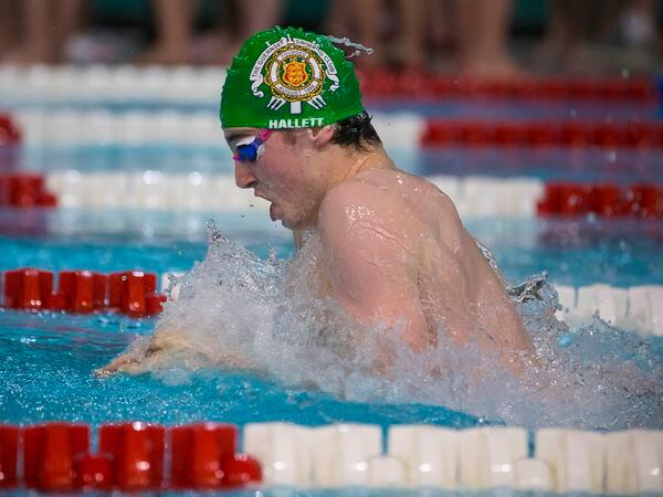 Picture By Peter Frankland. 29-02-20 Swimming at St Sampson's High. GASA 50m Sprint Gala. Charlie-Joe Hallett. (30612312)