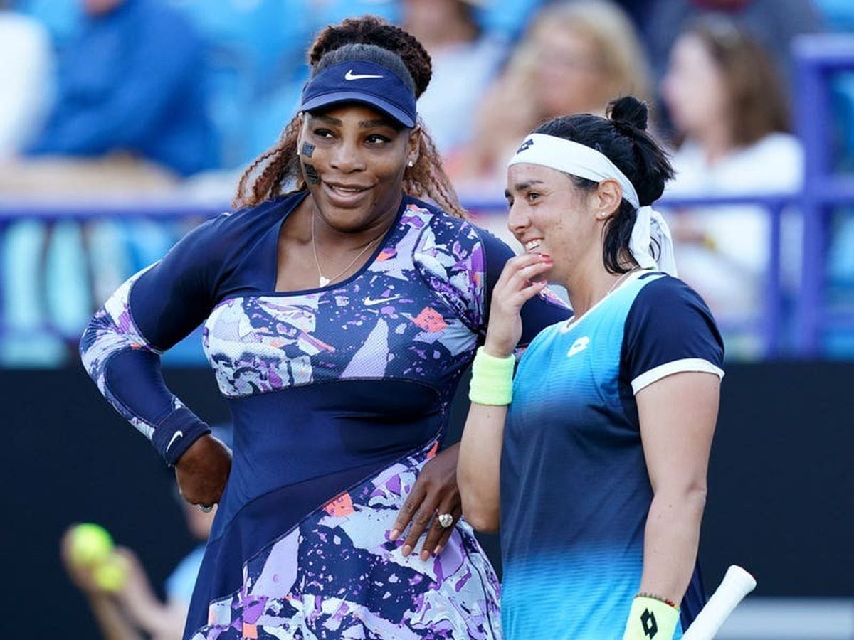 Serena Williams’ Eastbourne doubles run ends early after injury to Ons Jabeur