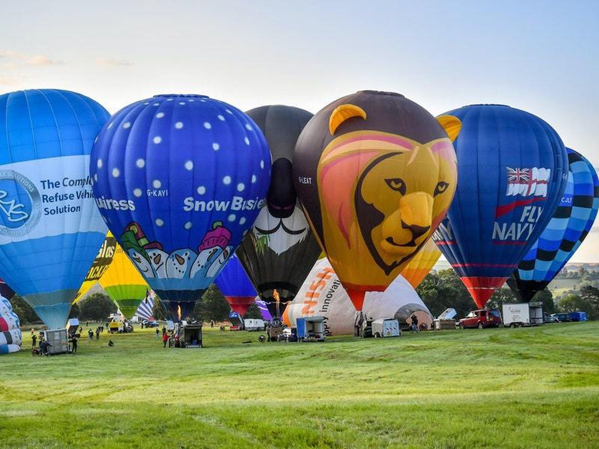 More than 40 hot air balloons perform ‘flypast’ over Bristol Guernsey
