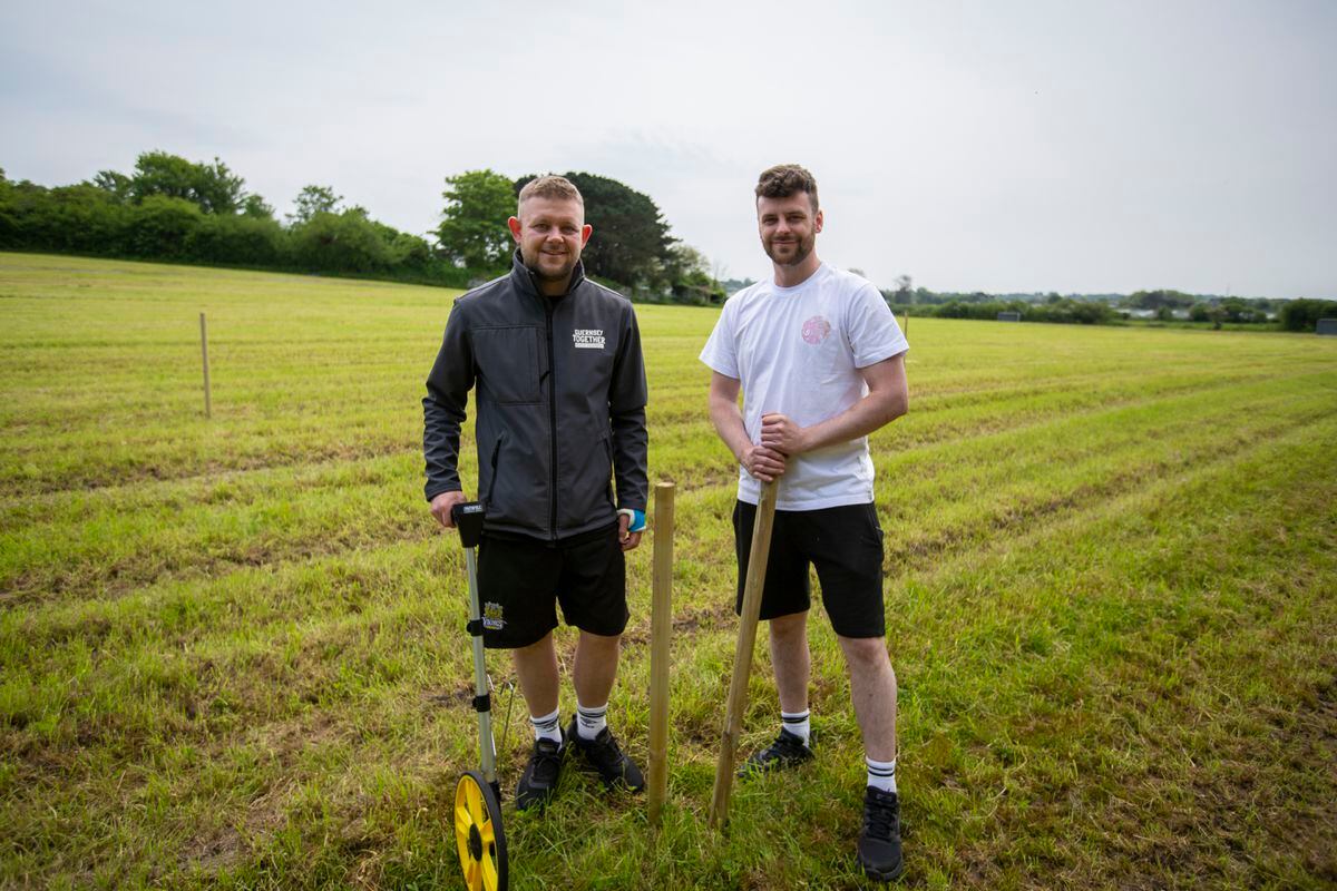 The wet spring weather has forced Guernsey Together co-organisers Alex Lock and Jon Woodhard to change the layout of the festival’s stages. (Picture by Luke Le Prevost, 32133861)
