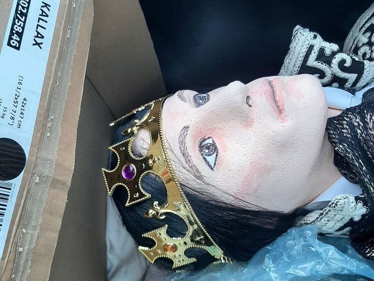 Prince Charming mannequin seen in car on motorway is mistaken for a body