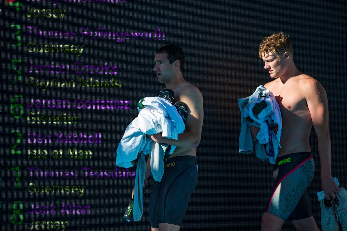 Tom Hollingsworth and Tom Teasdale at the Gibraltar 2019 NatWest International Island Games. (Picture by Peter Frankland, 31501436)