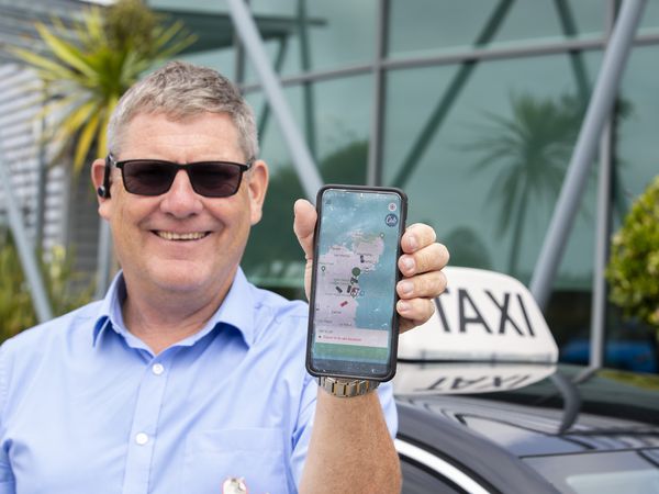 Ian Vaudin, of Donkey Taxis Ltd, signed up to the taxi app last week and was full of praise, saying he had picked up two jobs through it at the weekend. (Picture by Luke Le Prevost, 32272404)