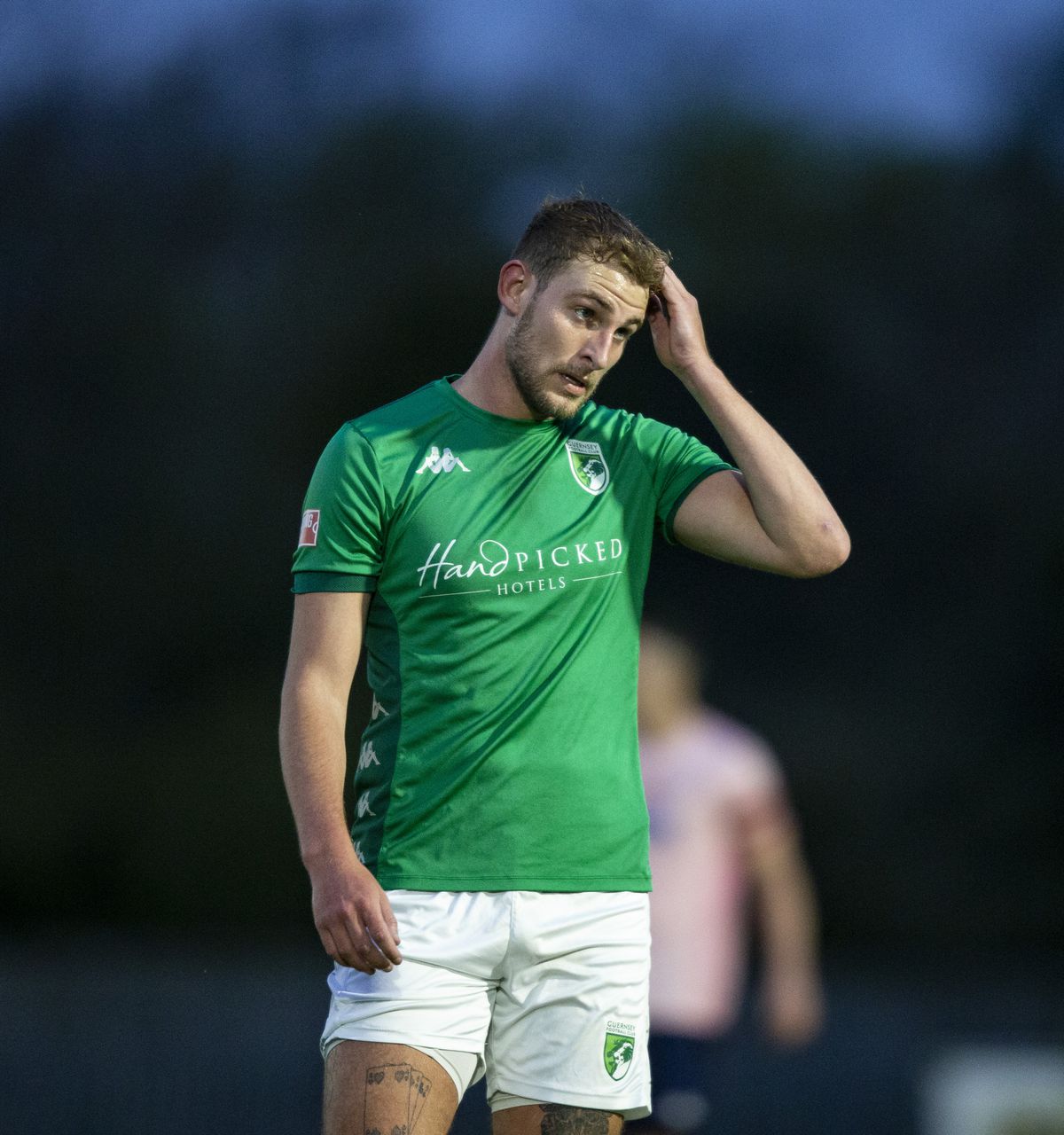 GFC striker Will Fazakerley picked up a knee injury in training and will miss today's game with Westfield. (Picture by Luke Le Prevost, 31443944)