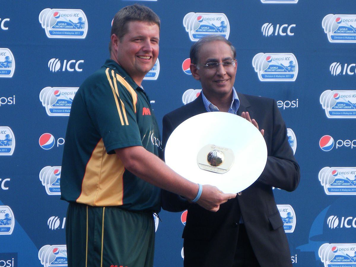 Stuart Le Prevost receiving the World Cricket League Six trophy in Malaysia in 2011 during his tenure as Guernsey captain. He is now the chairman of the new Guernsey Cricket Board selection committee, who will pick the senior Island men's squad. (31908299)