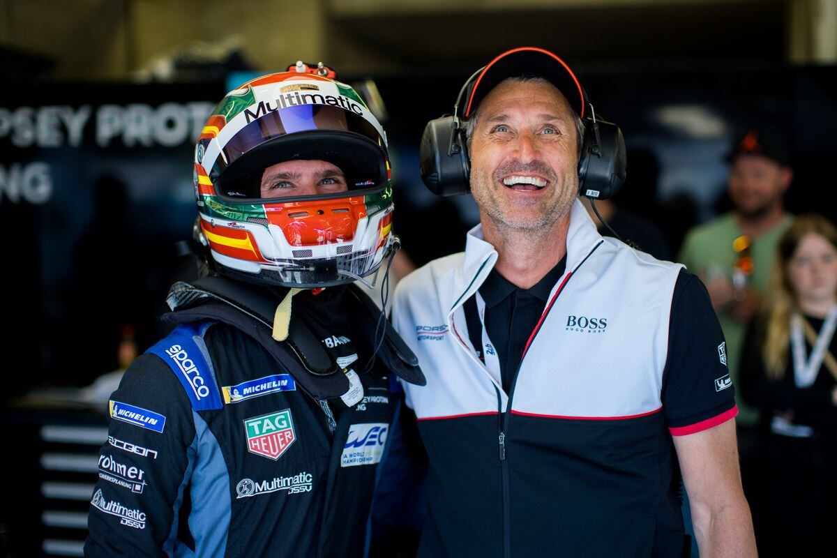 Priaulx with team co-owner, Grey's Anatomy star Patrick Dempsey. (Picture by Harry Parvin/focuspackmedia.com)