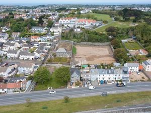 Picture By Peter Frankland. 28-05-21 Planning. FULL/2021/0871 .Les Bas Courtils.Les Bas Courtils Road.St. Sampson.Guernsey GY2 4BP.Application to build 13 houses on this site in St. Sampson's..Drone image... (30397326)
