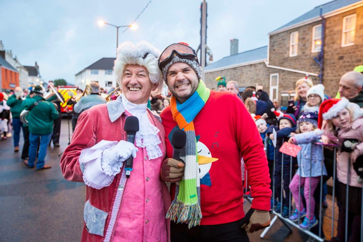 Father Christmas lights up Bridge | Guernsey Press