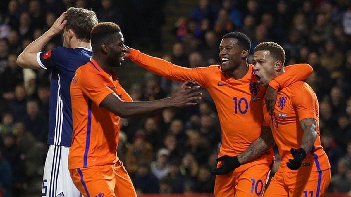 Memphis Depay scores only goal as Scotland lose friendly to Holland