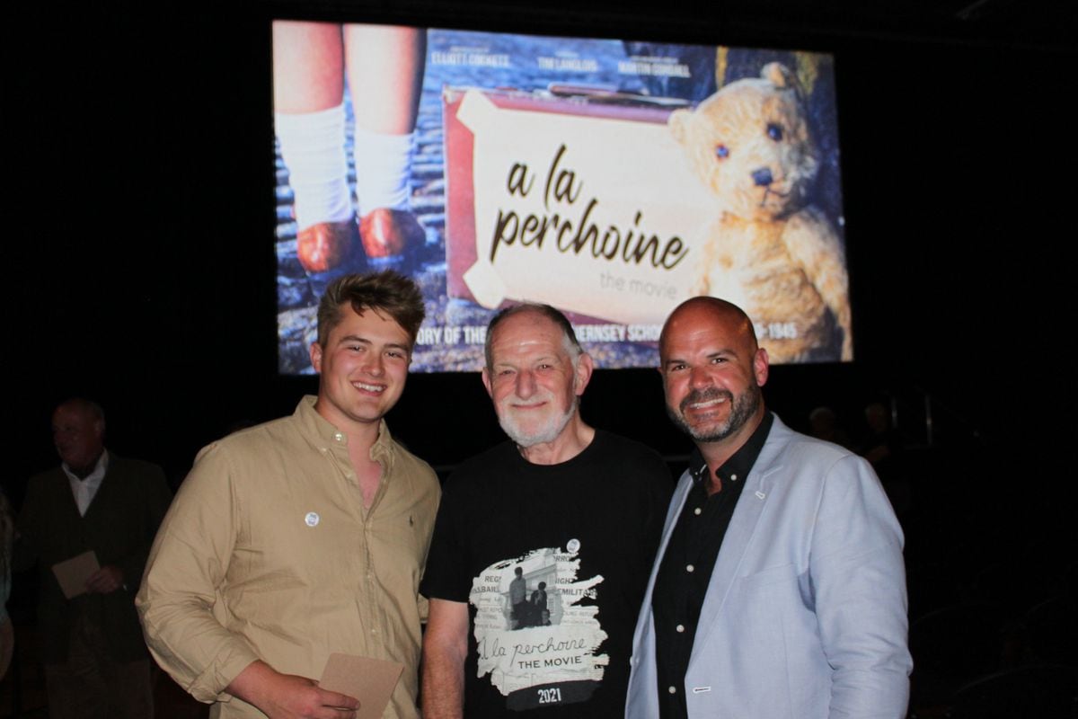 Left to right, A La Perchoine’s director Elliott Cockett, composer and lyricist Martin Cordall and producer Tim Langlois. (30952718)