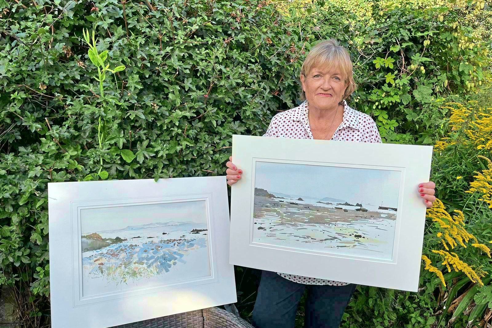 Former island painter’s watercolours set for sale