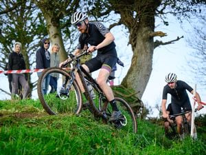 Pic supplied by Andrew Le Poidevin: 20-11-2022...Guernsey Velo Club Mountain Bike Winter Cross Country series in fields near the Underground Hospital. Brad Vaudin.. (31493669)