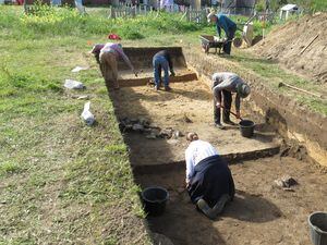 An archaeological dig taking place in Alderney has unearthed many Roman finds, but is yet to reveal the Iron Age cemetery. [Picture by Dig Alderney] (32111885)