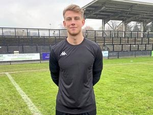 Former Leeds United goalkeeper Will Huffer played for Guernsey FC at Tooting & Mitcham United..Picture from @GuernseyFC, 15-01-22. (30389532)