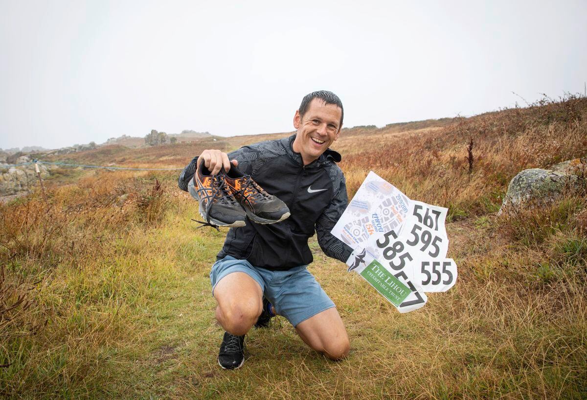 Lihou Island warden Steve Sarre, a keen runner, has reintroduced the 5K run around the island as part of a fun day (Picture by Sophie Rabey, 25545021).