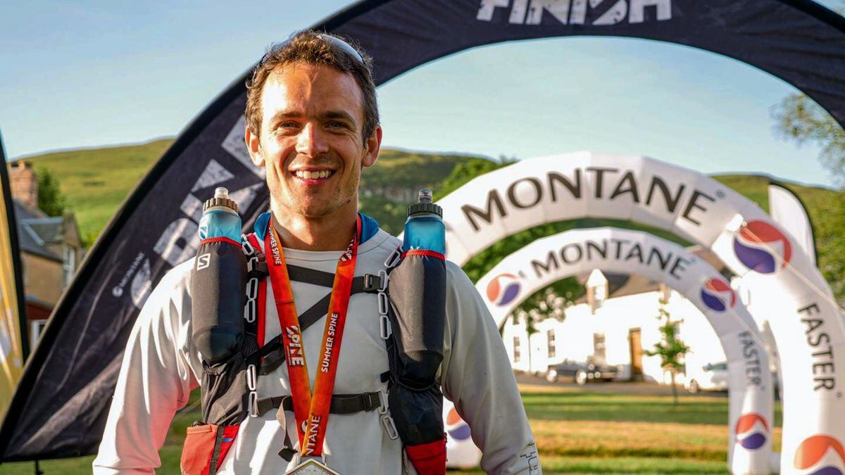 Tiaan Erwee looked remarkably fresh after crushing the course record. (Picture from Montane Spine Race)