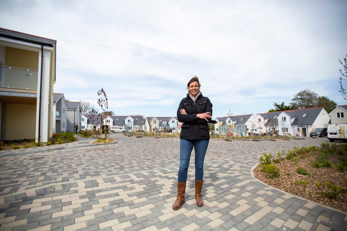 Eleanor Saunders, project director of Walter Property, at the new Le Menage development which is taking its first residents. (Picture by Luke Le Prevost, 30762324)